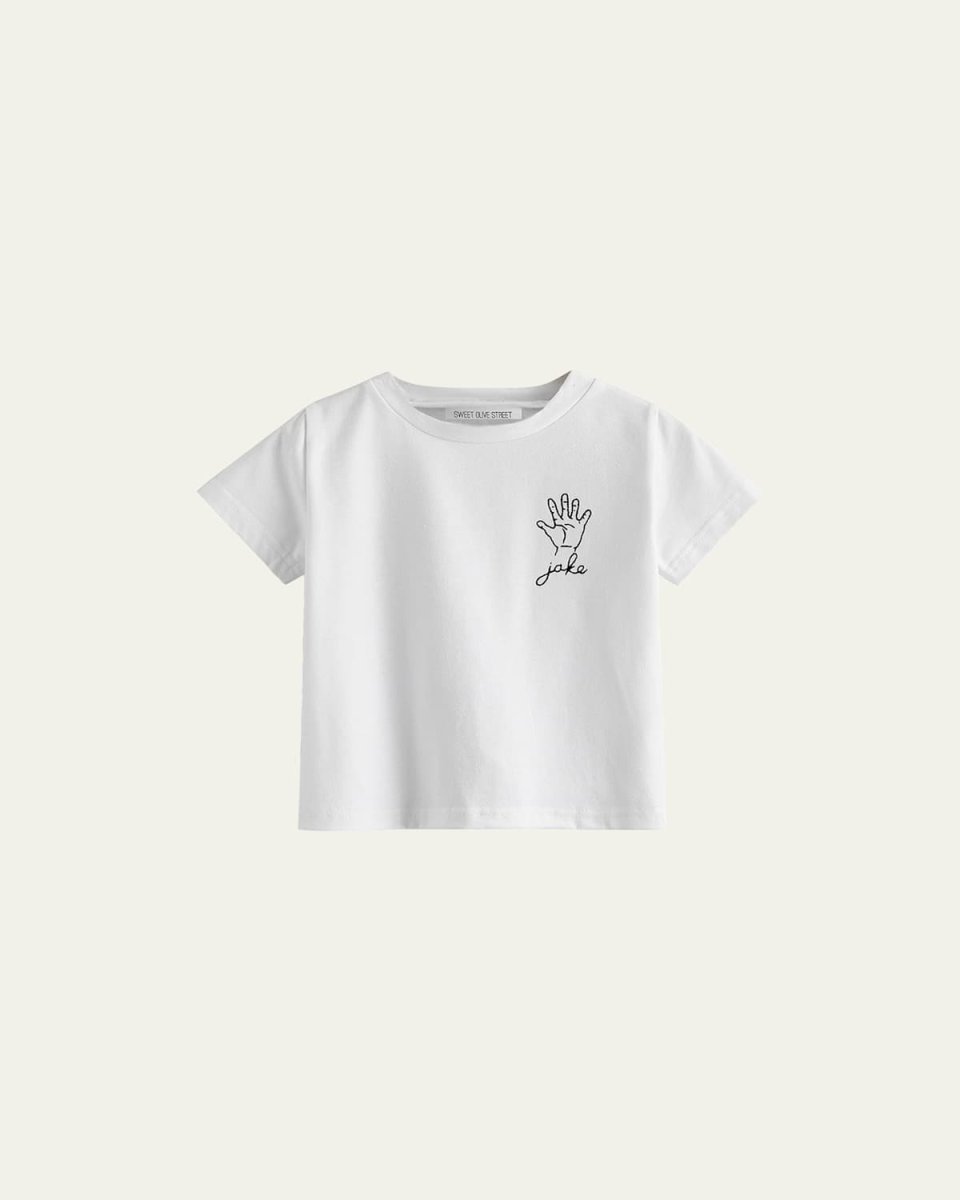Kid's This Many Birthday 5 Hand Personalized T-Shirt, Sizes 5-6